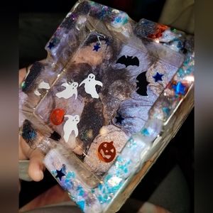 Halloween resin ashtray.